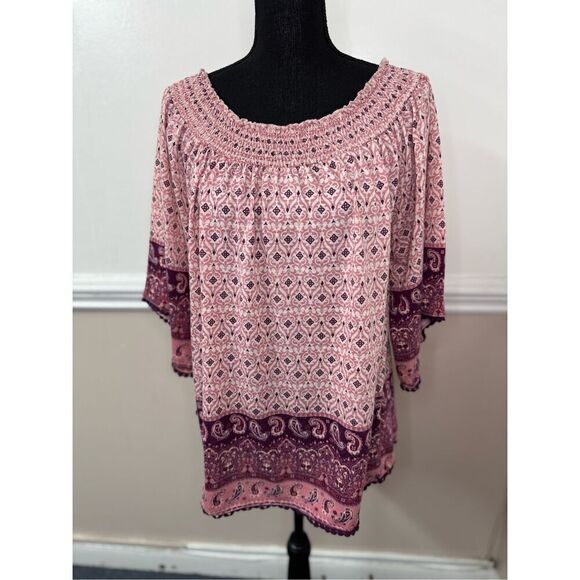 Signature Studio Plus Size Blouse Size 1X - Picture 1 of 8